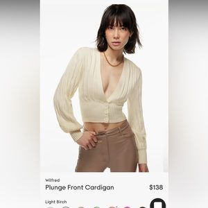Wilfred Plunge Front Cardigan